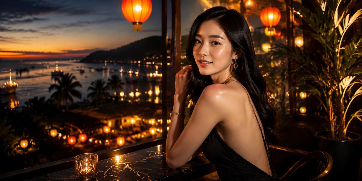 Người chơi xổ số tại Hội An kiểm tra kết quả trên điện thoại bên cạnh ly cà phê